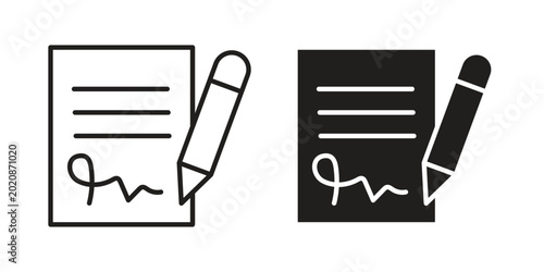 Фотография Agreement icon collection. Vector icon illustrated