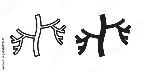 Bild auf Leinwand Human artery icon collection. Vector icon illustrated