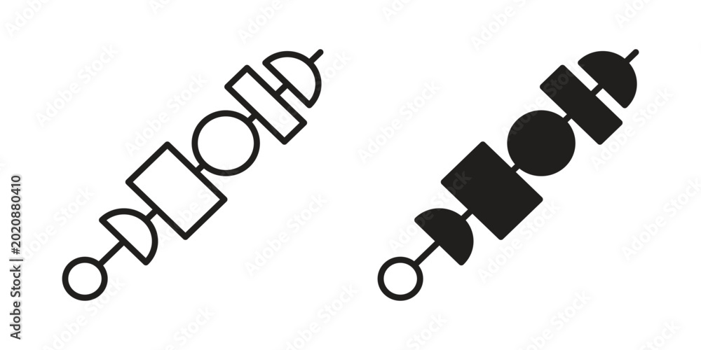 Photography Kebab icon collection. Vector icon illustrated
