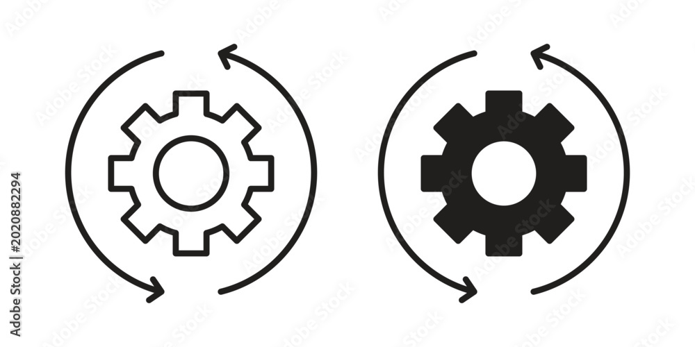 Fotografie Operation icon collection. Vector icon illustrated