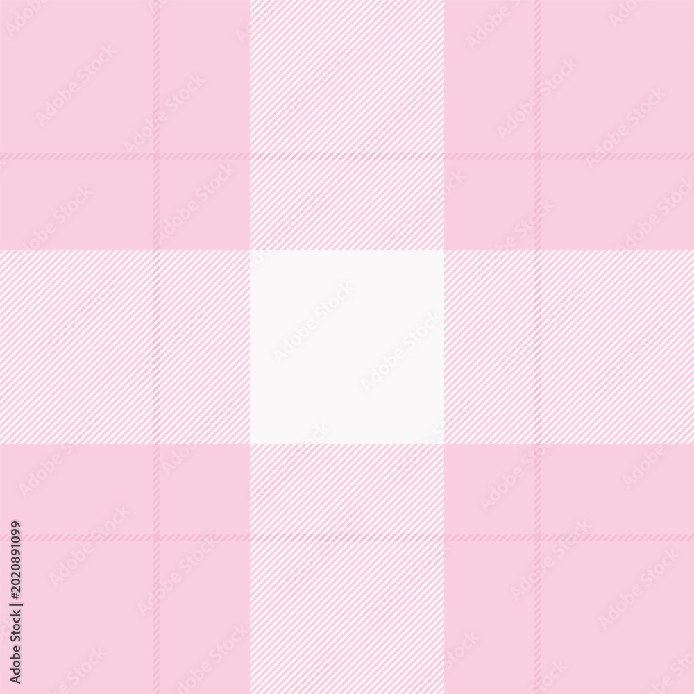 Fototapeta premium Mockup textile texture background, girly vector plaid pattern. Sensual tartan fabric seamless check in light and white colors.