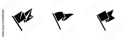 Free Download Flag Icons Set, Waving Banner and Pennant Symbols - GFXLoad