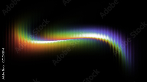 Fotografía Colorful rainbow ripple glass effect on dark abstract background