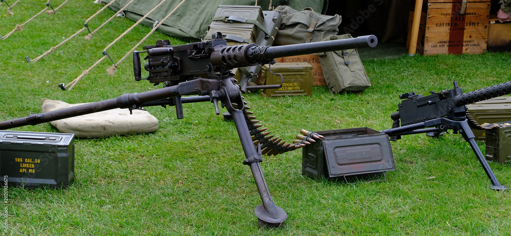 Foto The M2 machine gun or Browning