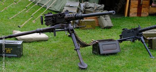 The M2 machine gun or Browning .50-caliber machine gun (informally, 