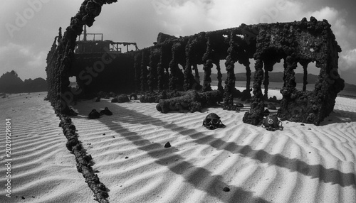 Black and white images for ghost stories and horror