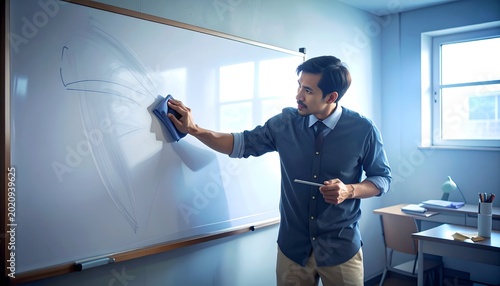Innovative sci-fi educational rendering depicting a futuristic classroom with students inside transparent glass pods.