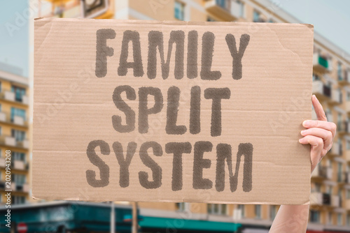 Bild auf Leinwand "Family Split System" Families are torn apart by bureaucratic systems designed to intervene