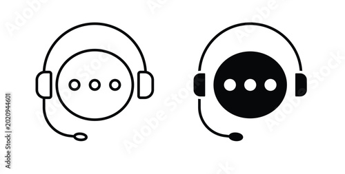 Customer service icon for ui and web, Vector pictogram