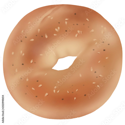 Bagel illustration