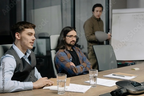business people working in office