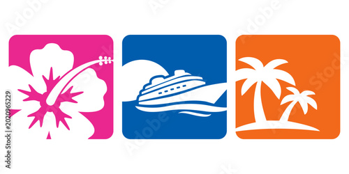 Bild auf Leinwand Logo agencia de viajes