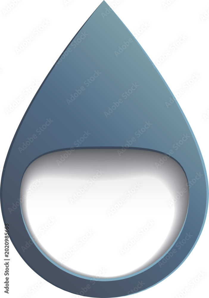 Fototapeta premium Blue raindrop frame