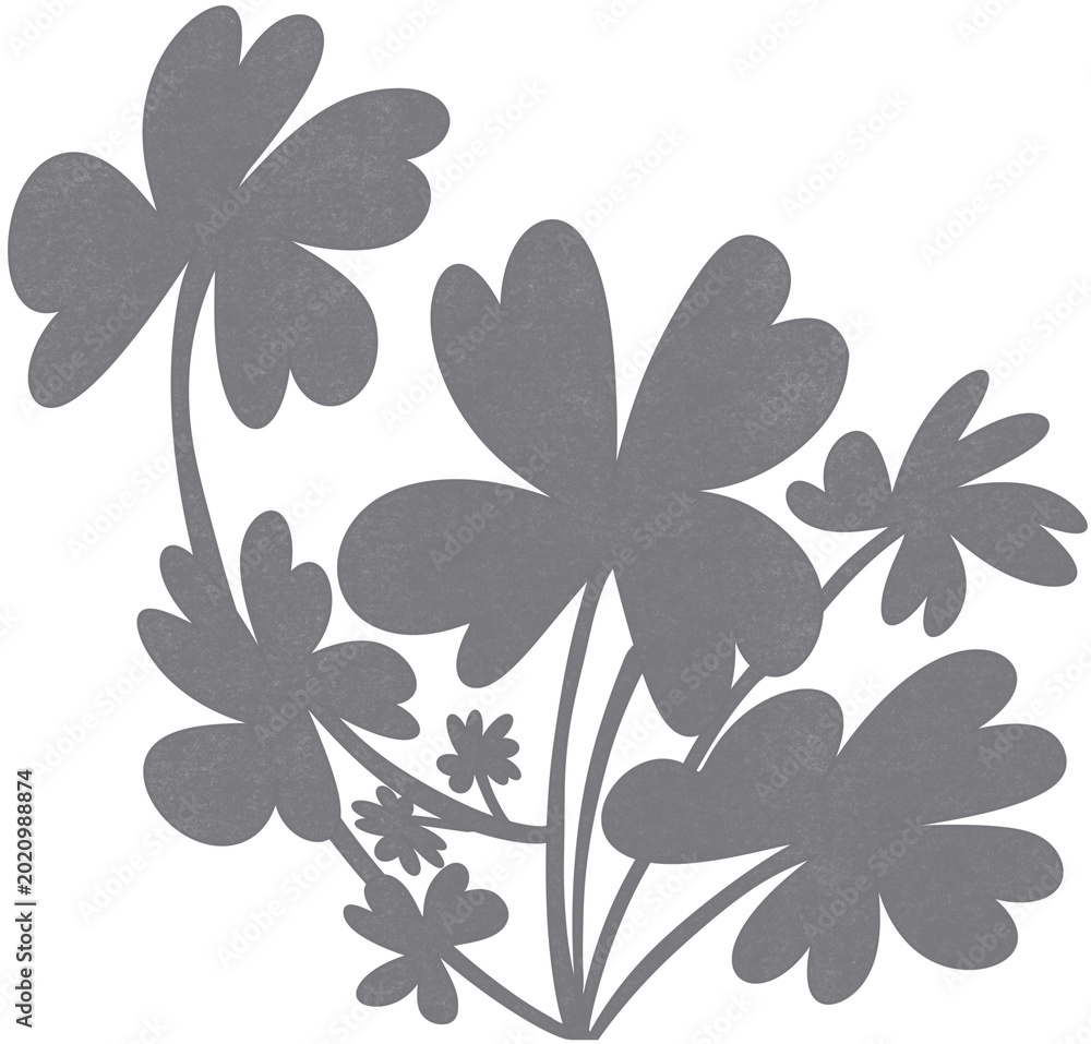 Fototapeta premium clover shadow