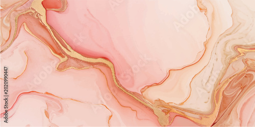 Foto An abstract watercolor painting features a rough pink and red grunge texture on