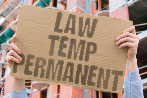 Φωτογραφία "Law Temp Permanent" Laws passed as temporary measures routinely outlast their stated emergency purpose