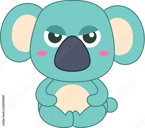 Canvas Print Angry koala