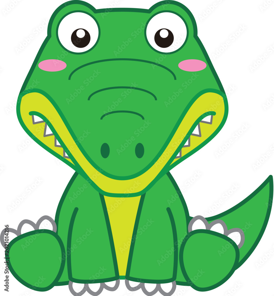 Naklejka premium cute crocodile
