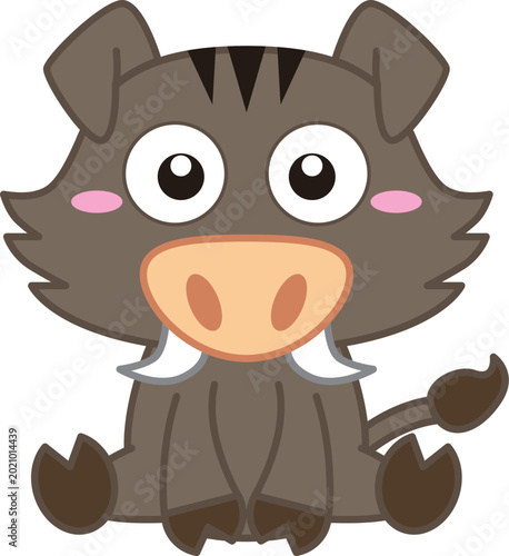 Fotografía cute wild boar