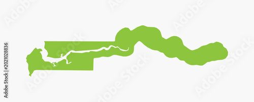 Φωτογραφία Vector graphic artwork suitable for print and web containing flat detailed map o