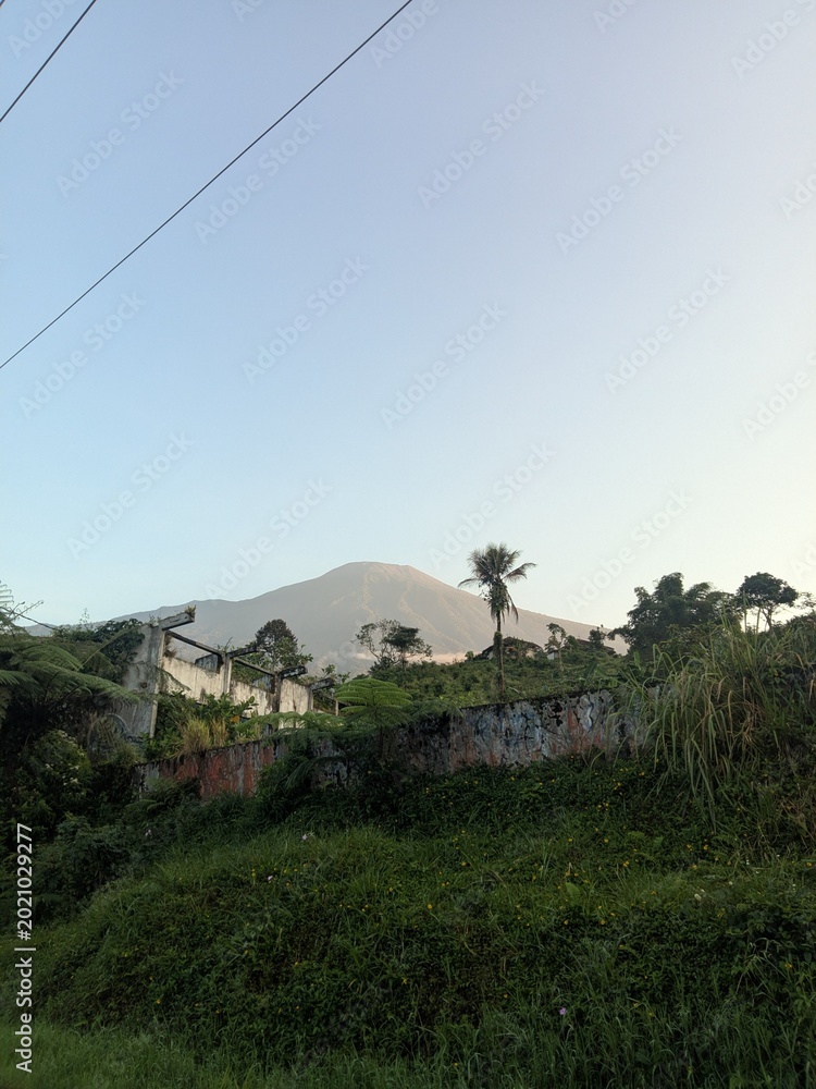 Fototapeta premium village in the mountains