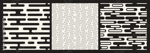 Photography Vector seamless pattern set