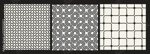 Canvas-taulu Vector seamless pattern set