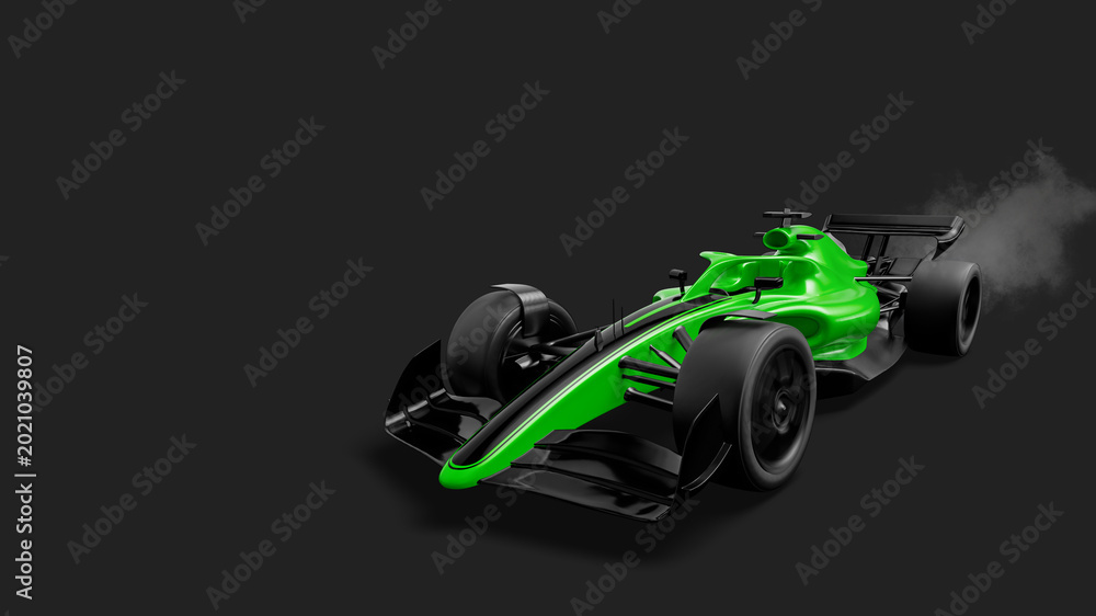 Fototapeta premium Race car. 3d rendering. 3d illustration