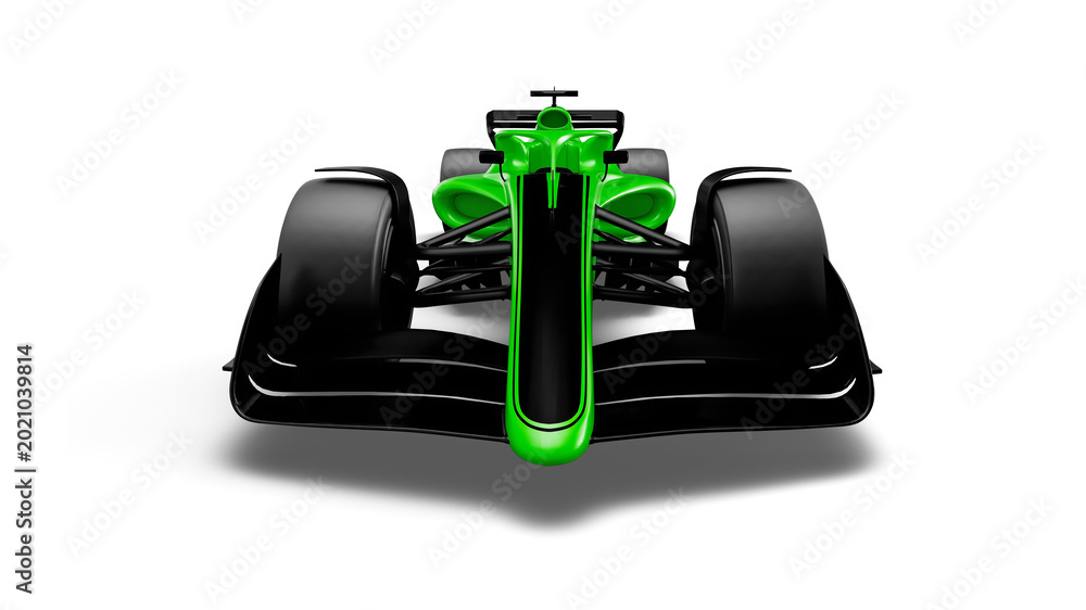 Fototapeta premium Race car. 3d rendering. 3d illustration