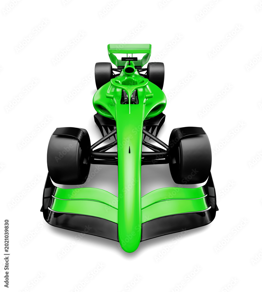 Fototapeta premium Racecar. 3d rendering. 3d illustration Racing car