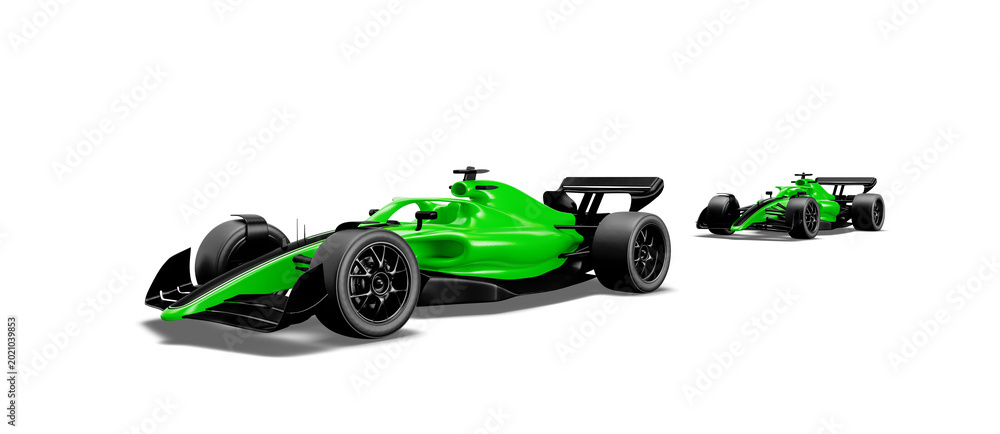 Fototapeta premium Race car. 3d rendering. 3d illustration