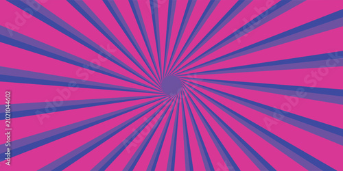 Obraz na płótnie Illustration of blue and purple rays from the middle