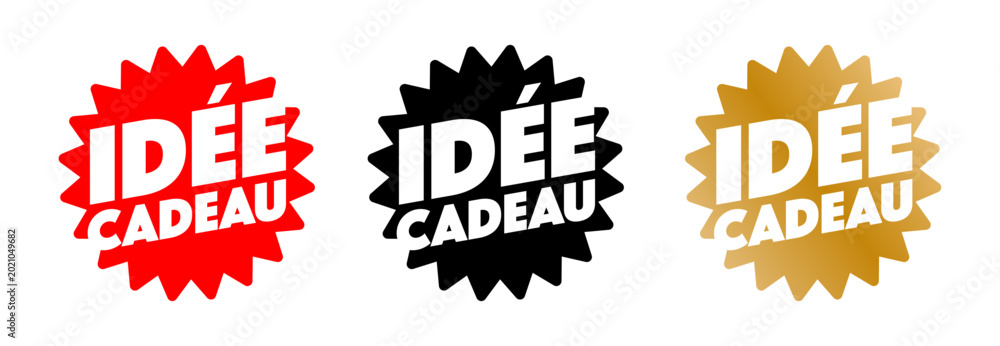 Naklejka premium Idée cadeau