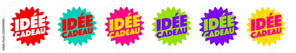 Naklejka premium Idée cadeau