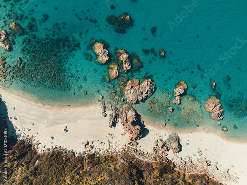 Calabrian coast in the summer month