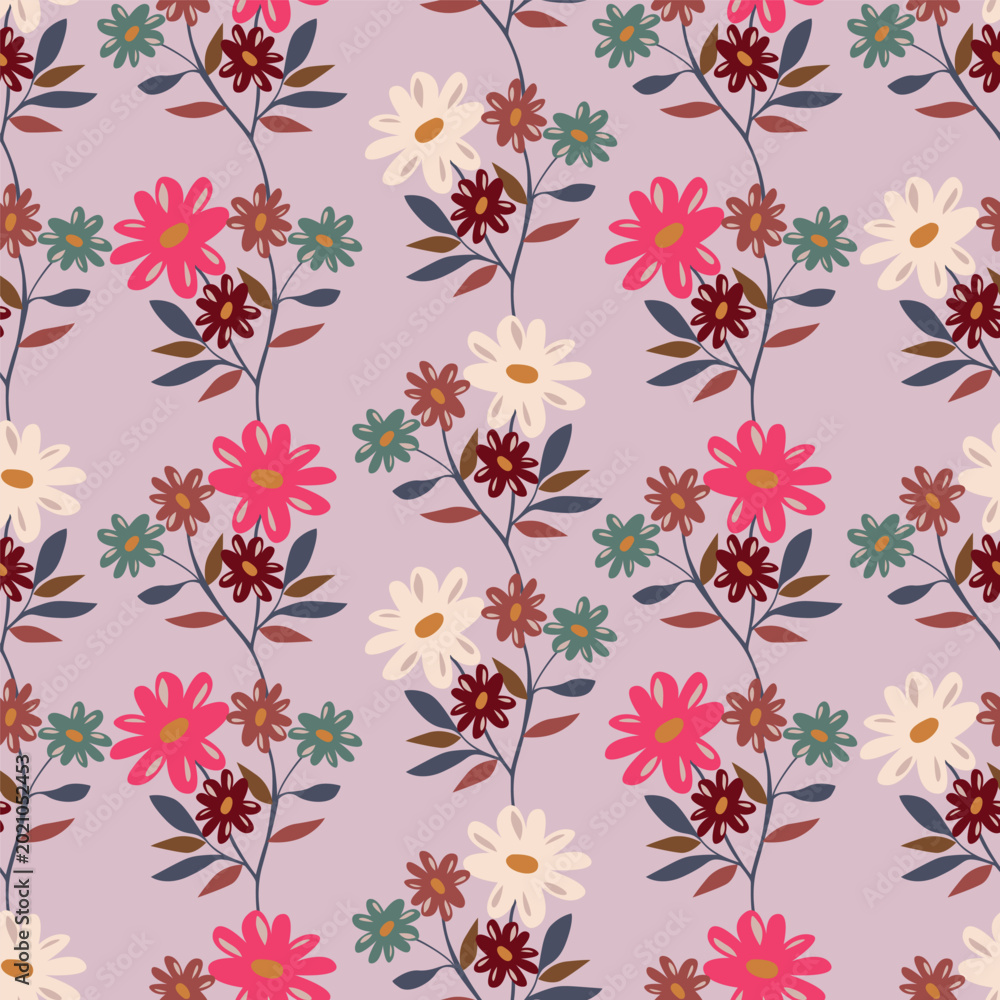 Obraz premium seamless floral pattern
