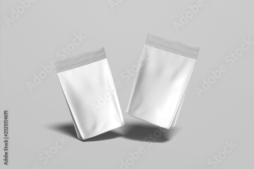 Foto Coffee Bag Pouch Blank Mockup