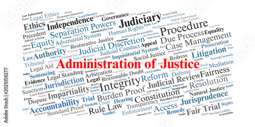 Фотография Administration of Justice Word Cloud