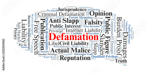 Konstfotografi Defamation Law Word Cloud
