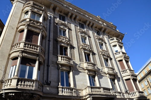 elegant historic building in Liberty style, Rome
