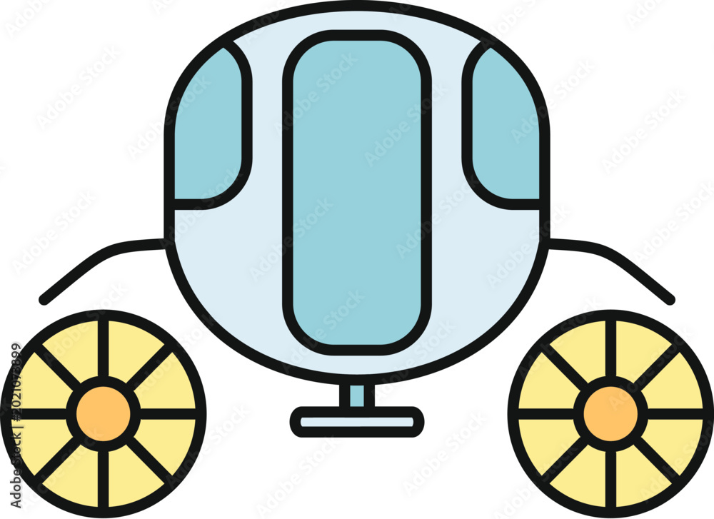 Obraz premium Fantasy carriage vector design representing magic and dreams