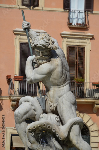 Fountain of Neptune at the north end of the Piazza Navona