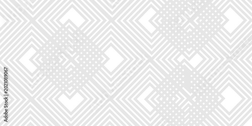 Quadro su tela Gradient square gradient minimal art linear fabric oblique retro vector stripe diagonal dynamic fabric abstract white and gray geometric creative tech seamless textile design
