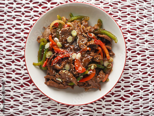 Pepper Steak Overhead