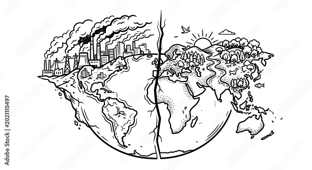 Fototapeta premium Eco Friendly Earth Day Design – April 22 Social Media Graphic