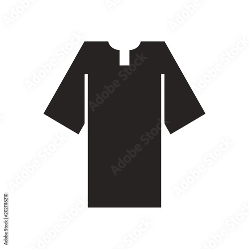 Spa Robe Silhouette Icon