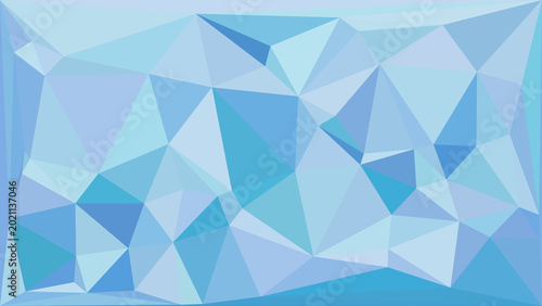 Soft blue geometric background featuring a modern low poly triangle pattern for web design use.