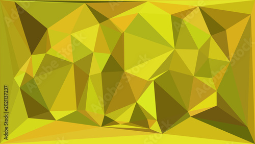 Vibrant abstract geometric low poly background in shades of yellow and gold, modern.