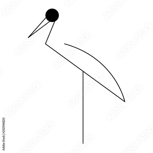 Slika na platnu Stork Line