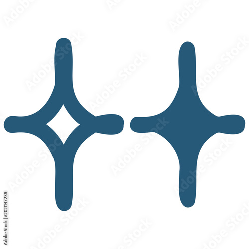 Modern Flat Star Graphic Element for Web and Apps